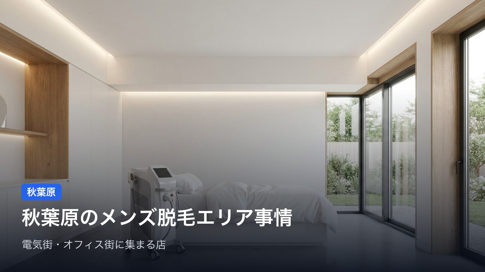 秋葉原のメンズ脱毛エリア事情