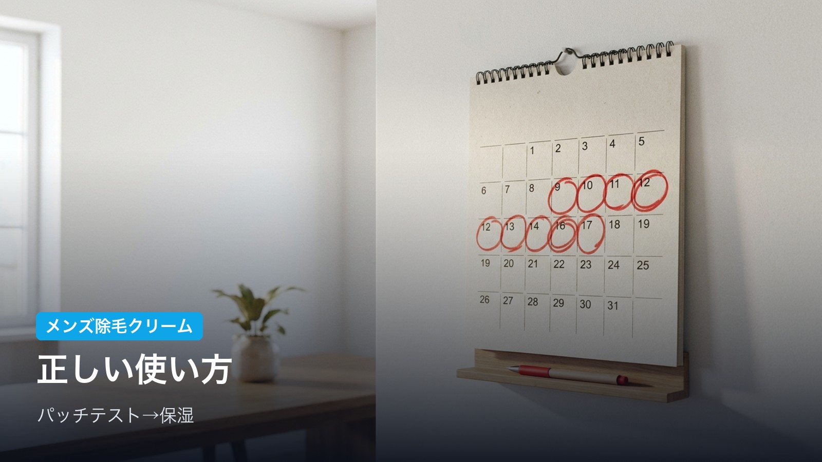 除毛クリームの正しい使い方【6ステップ】