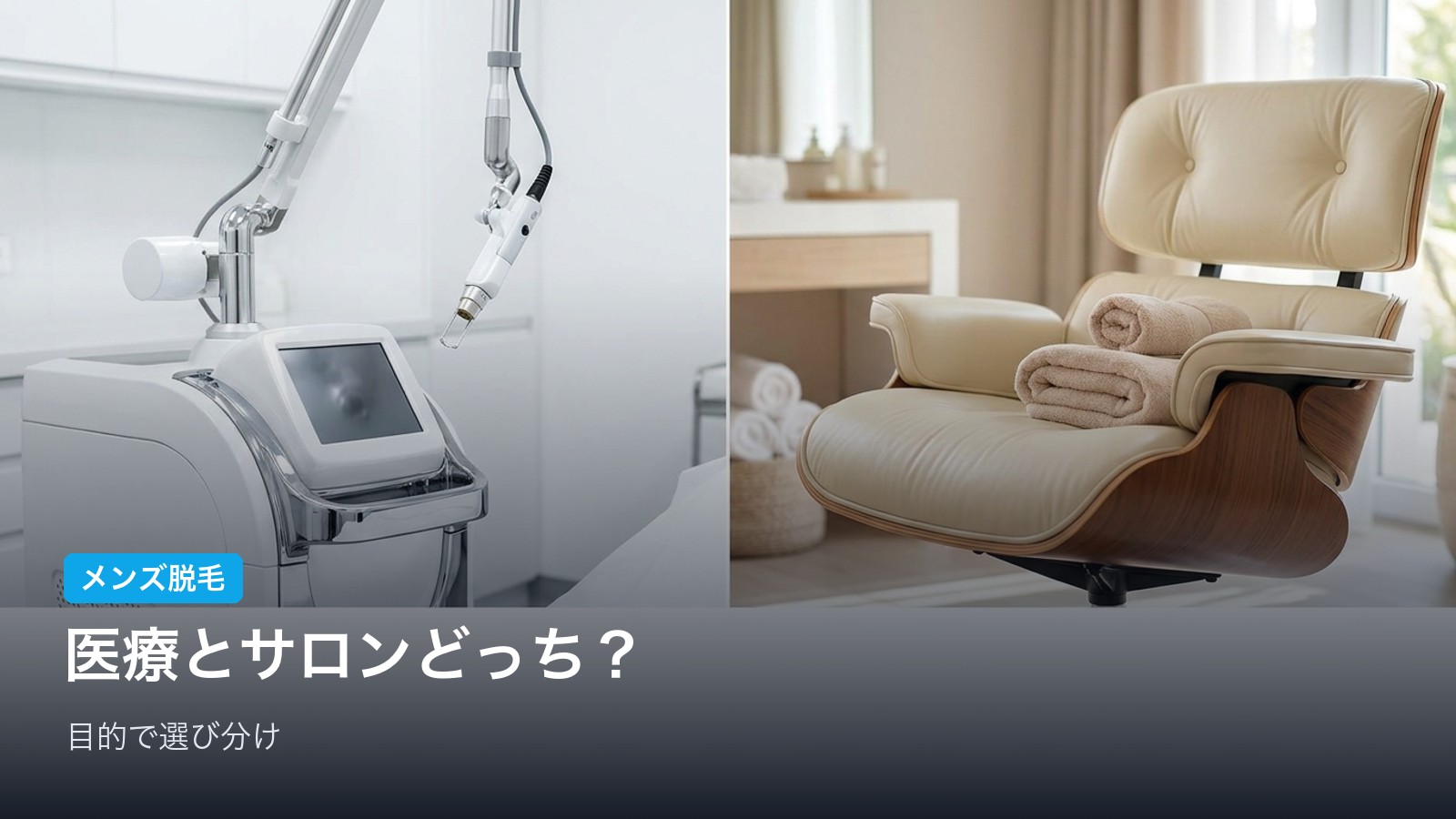 医療脱毛とサロン、どっちを選ぶ?