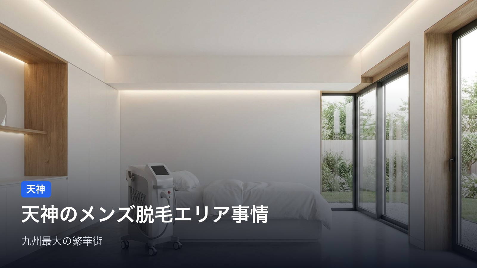 天神のメンズ脱毛エリア事情