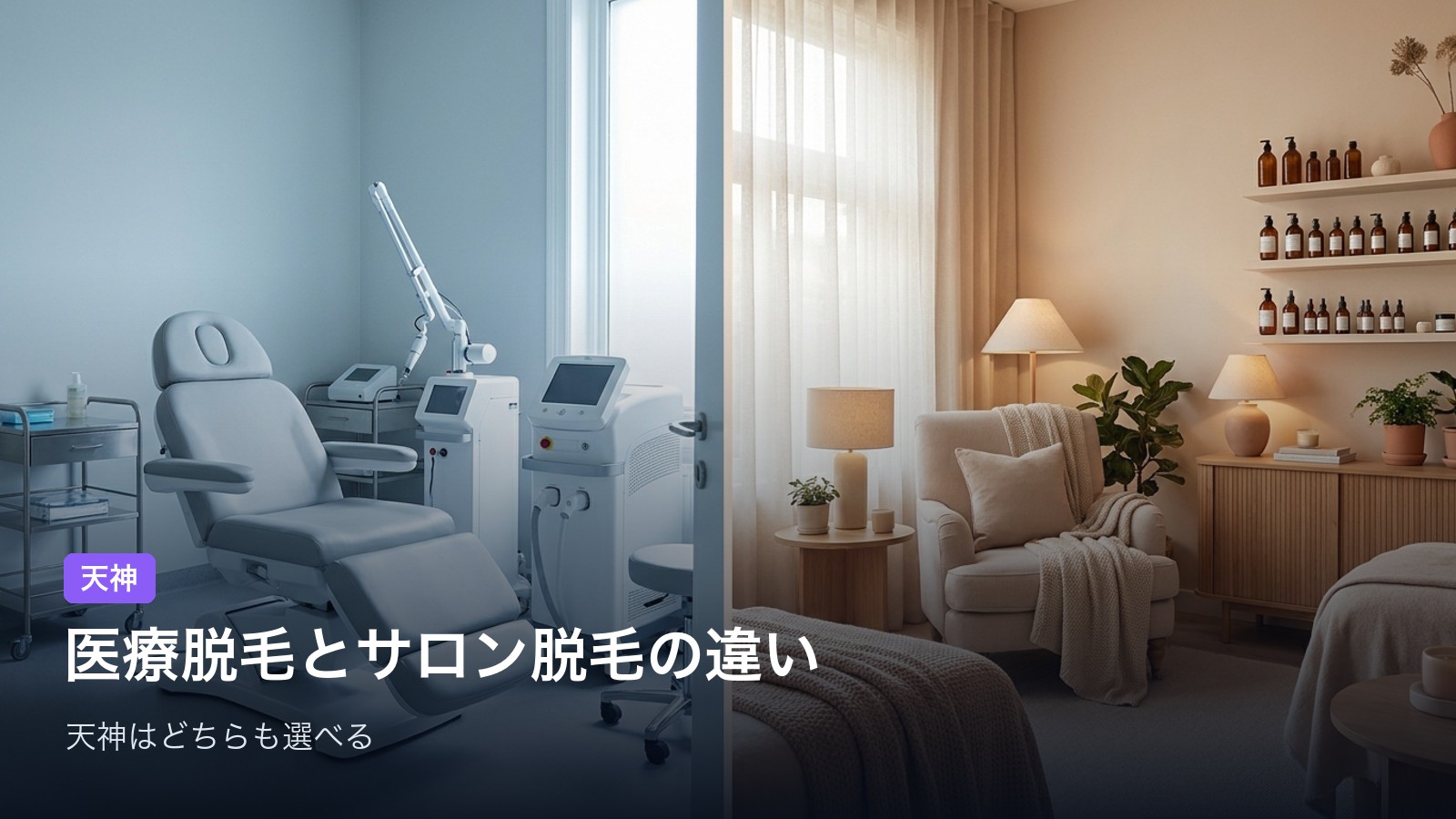まず知っておきたい|医療脱毛とサロン脱毛の違い